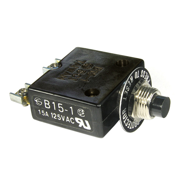 15A 125Vac Circuit Breaker B15-1 SCI - Click Image to Close